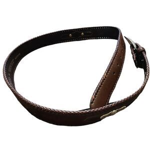 Nocona brown leather belt sz 38